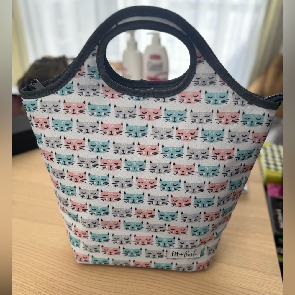 Cat Print Lunch Bag